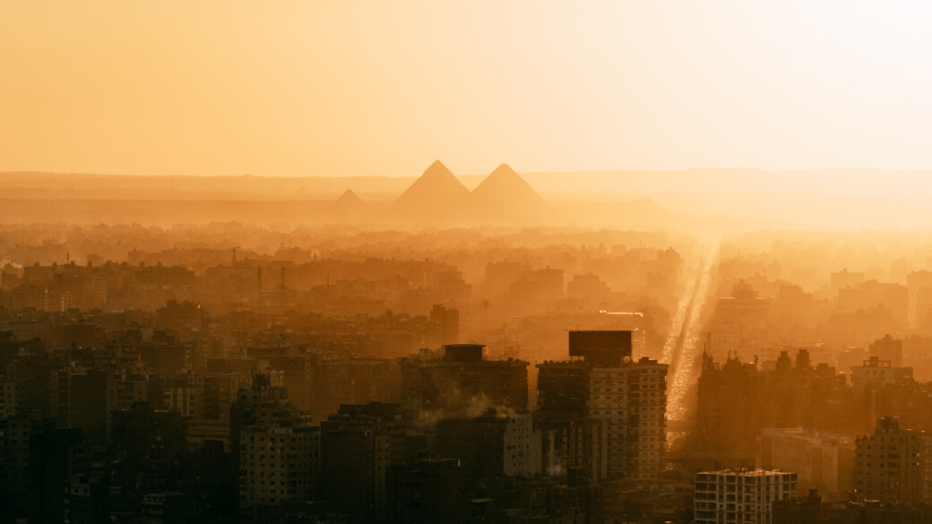 Rooftop sunset - Pyramids